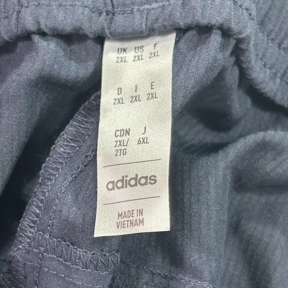Adidas AEROREADY Track Pants Mens 2XL Blue Regular Fit Training Elastic IL1408